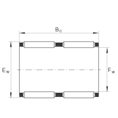 滾針及保持架組件 K39X44X26-ZW, 根據(jù) DIN 5405-1/ ISO 3030 標(biāo)準(zhǔn)，雙列