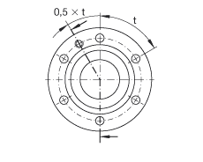 推力角接觸球軸承 ZKLF2068-2RS, 雙向，螺釘安裝，兩側(cè)唇密封