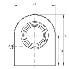 液壓桿端軸承 GF35-DO, 根據(jù) DIN ISO 12 240-4 標(biāo)準(zhǔn)，帶焊接面，需維護(hù)