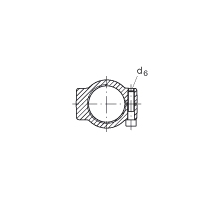 液壓桿端軸承 GIHRK100-DO, 根據(jù) DIN ISO 12 240-4 標(biāo)準(zhǔn)，帶右旋螺紋夾緊裝置，需維護(hù)
