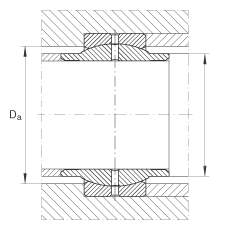 關(guān)節(jié)軸承 GE63-LO, 根據(jù) DIN ISO 12 240-1 標(biāo)準(zhǔn)，需維護(hù)